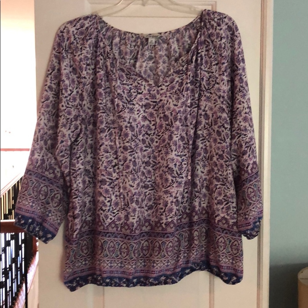 Lucky brand peasant blouse